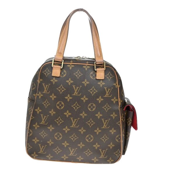 LOUIS VUITTON LV Excentri Cite Hand Bag Monogram Leather Brown - Picture 3 of 14